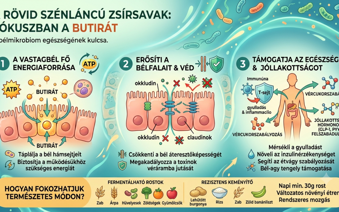 A rövid szénláncú zsírsavak – a butirát